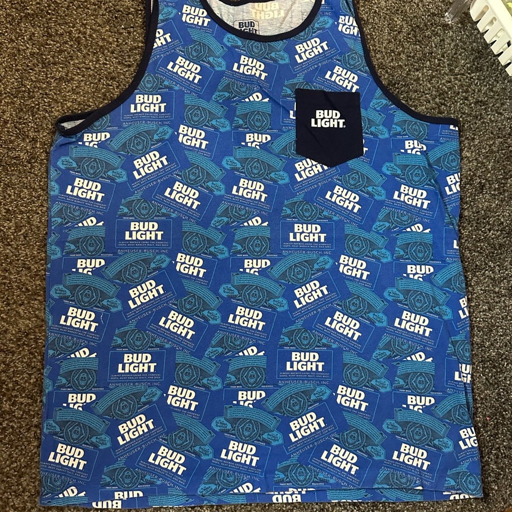 Bud Light Blue Men's Tank Top